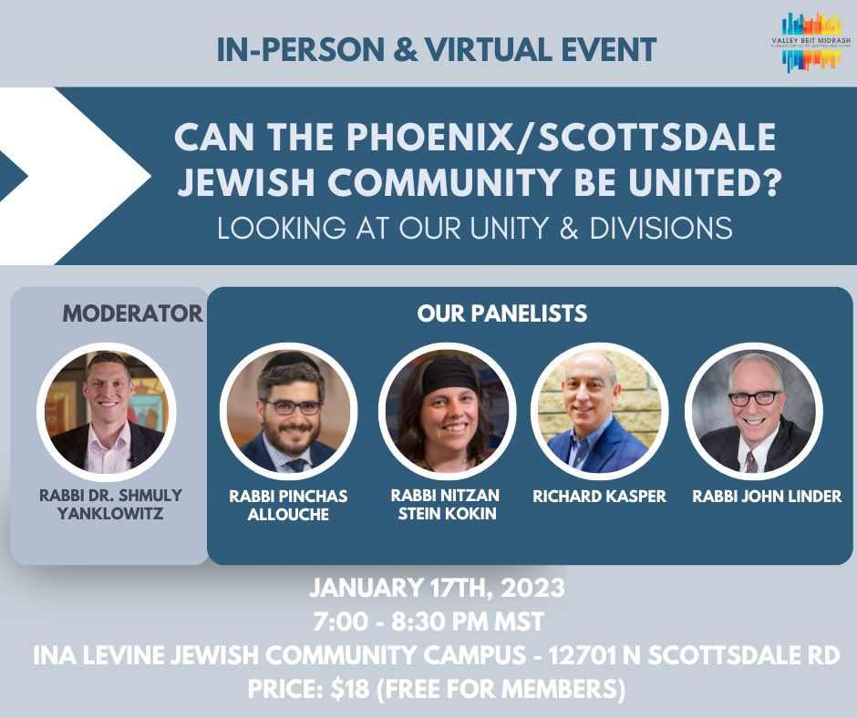 Can the PhoenixScottsdale Jewish Community Be United 6